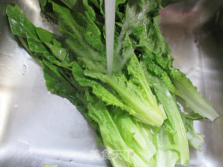 鸡蛋炒油麦菜的做法步骤：2