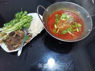 烫锅毛肚的做法步骤：8