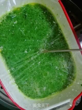 绿色鸡蛋羹的做法步骤：8