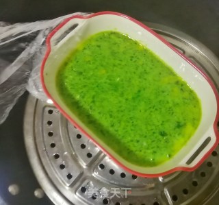 绿色鸡蛋羹的做法步骤：11