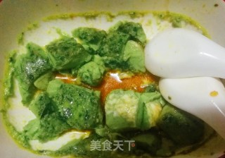 绿色鸡蛋羹的做法步骤：15