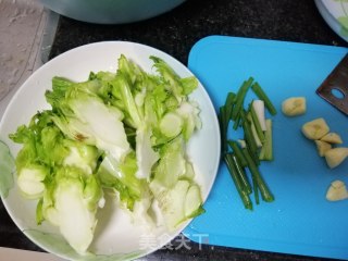 蒜炒儿菜的做法步骤：2