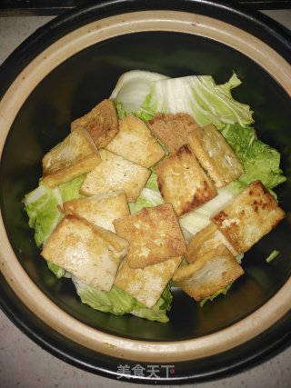 白菜豆腐煲的做法步骤：6