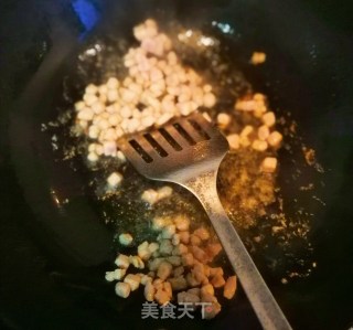 肉末炒蒜薹粒的做法步骤：6