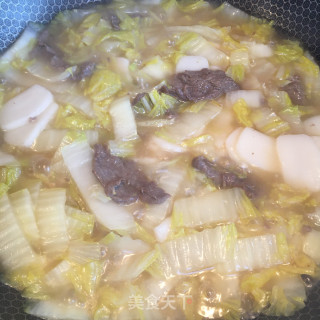 牛肉白菜汤年糕的做法步骤：9