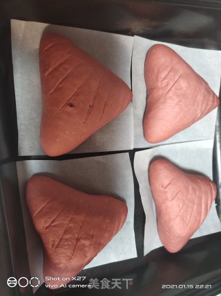 火红豆沙面包的做法步骤：15