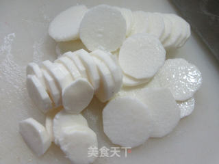 猪舌头炒山药的做法步骤：3