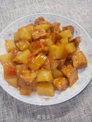 番茄土豆炖豆腐的做法步骤：9
