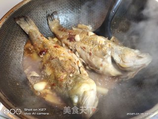 豆瓣红烧鲈鱼的做法步骤：10