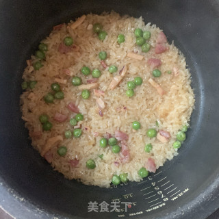 腊肠干鱿糯米饭（电饭煲版）的做法步骤：13
