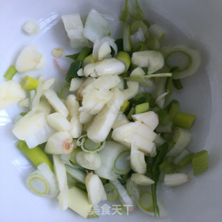 香菇炒青菜的做法步骤：3