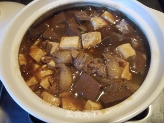 鸭血烧豆腐的做法步骤：12