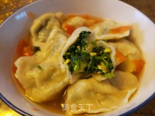 油菜鸡蛋馅饺子的做法步骤：11