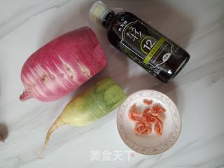 海米萝卜汤的做法步骤：1