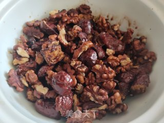 红枣蒸核桃的做法步骤：9