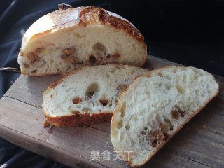 雪花粉波兰种果干欧包的做法步骤：24
