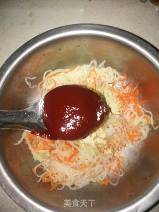 萝卜丝丸子的做法步骤：9