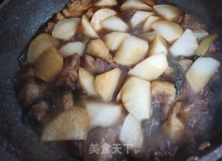 白萝卜烧肉的做法步骤：6