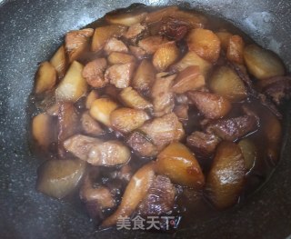 白萝卜烧肉的做法步骤：7