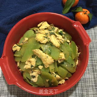 香葱鸭蛋炒莴笋的做法步骤：12