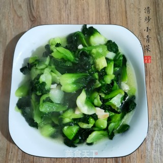 清炒小青菜的做法步骤：5