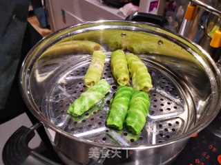 金稞莲白卷的做法步骤：5