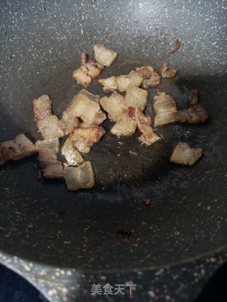 腊肉炒口蘑的做法步骤：8