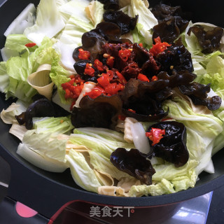 香辣蛋白肉炖白菜的做法步骤：6