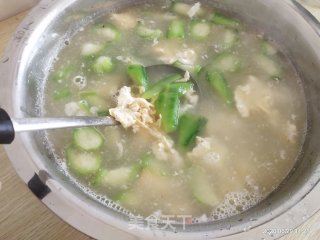 鸡蛋丝瓜汤的做法步骤：3