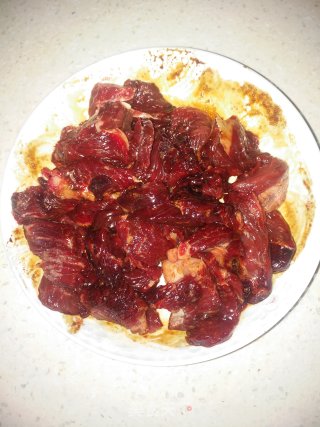 蒜苔炒牛肉的做法步骤：4