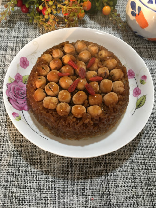 红糖莲子糯米饭的做法步骤：11