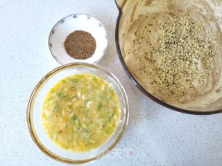 火麻鸡蛋葱花发面饼的做法步骤：6