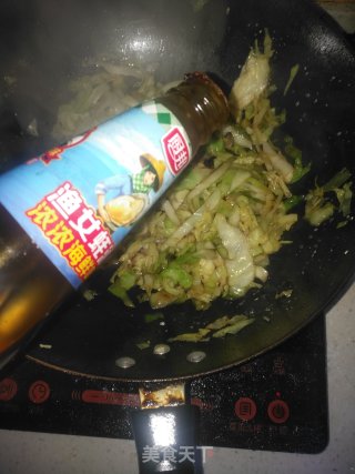 包菜粉丝炒鸡蛋的做法步骤：10