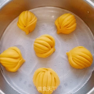 南瓜花卷的做法步骤：17