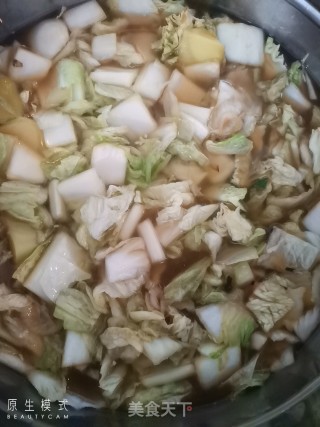 炖白菜鸡肉丸子的做法步骤：7