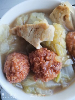 炖白菜鸡肉丸子的做法步骤：10