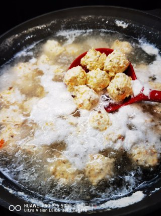 低脂的白菜肉丸炖粉条的做法步骤：15