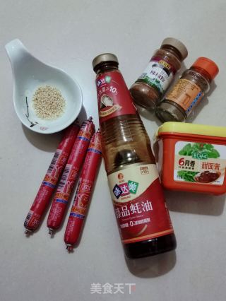 小时候的炸香肠的做法步骤：1