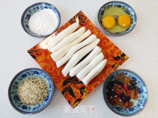 火麻奶山药发糕的做法步骤：1