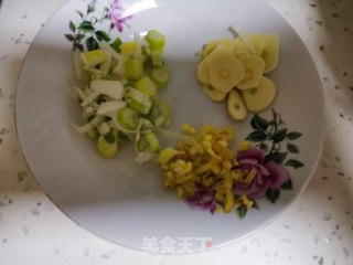 肉片炒香菇的做法步骤：3