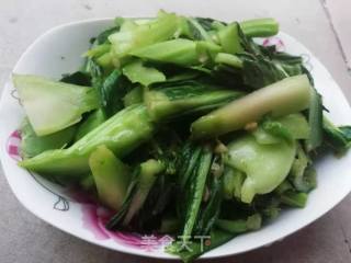 蒜蓉炒菜心的做法步骤：5