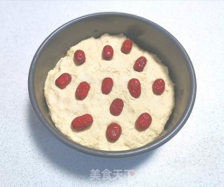 火麻仁豆渣玉米面发糕的做法步骤：5