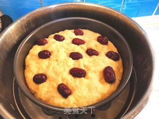 火麻仁豆渣玉米面发糕的做法步骤：6