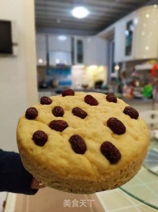 火麻仁豆渣玉米面发糕的做法步骤：7