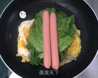 火腿肠葱油饼的做法步骤：8