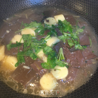 鸭血豆腐汤的做法步骤：9