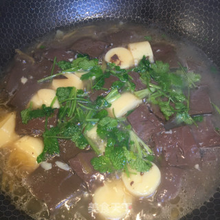 鸭血豆腐汤的做法步骤：10