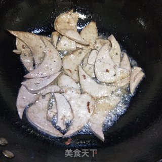 青椒炒猪肝的做法步骤：8
