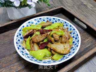 青椒炒猪肝的做法步骤：14