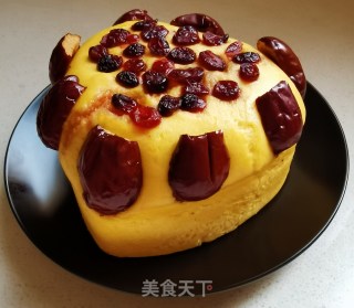 南瓜红枣发糕的做法步骤：15